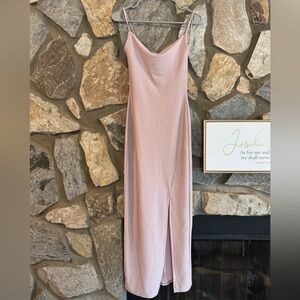 Elegant Pink Slip Dress